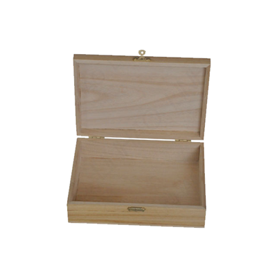 Hot sale unfinished wood box with slide lid