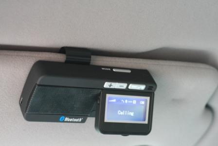 bluetooth car kit + loud speaker (sun visor)