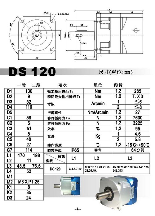 PHT Planetary Gear Reducer DS120