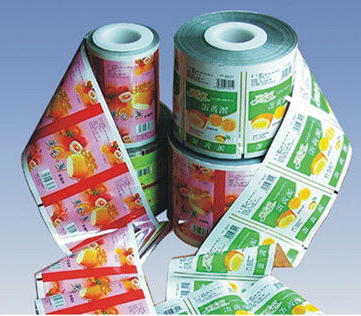 Plastic Roll Film With Printing , Laminated Printing Film, Laminated Packaging Film On Roll