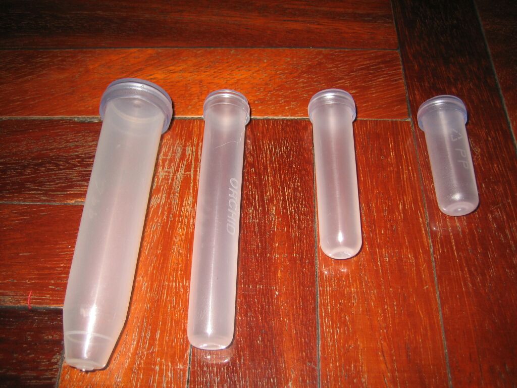 plastic water tubes for flower - orchids, carnations, roses etc.