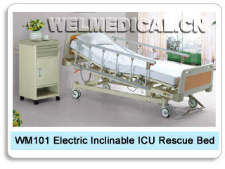 WM101 Electric Inclinable ICU Rescue Bed