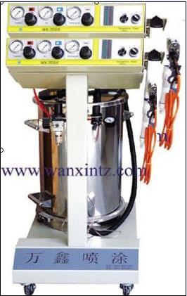 double system electrostatic powder coating machine
