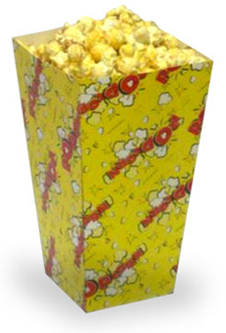 Popcorn Cinema Style Serving Cartons (Popcorn Boxes)