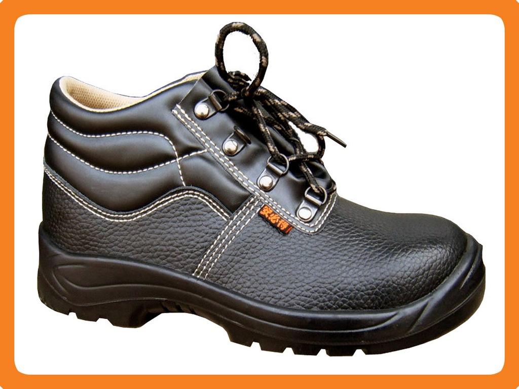 embossed leather safety shoes 300502