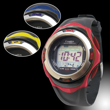 electronic watch, sport watch, digital watch, LCD watch