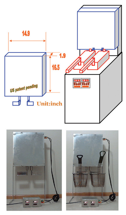 DL11BIB Buil-in automatic basket lift for fryer (upper level of fryer)