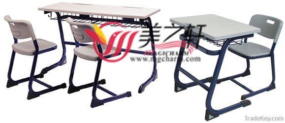 Plastic School Desk&Chair, School Furniture, Plastic Student Desk&Chair