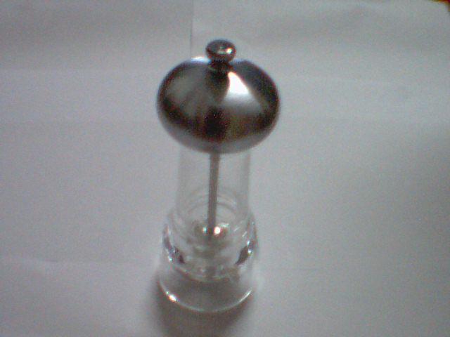 Acrylic pepper mill