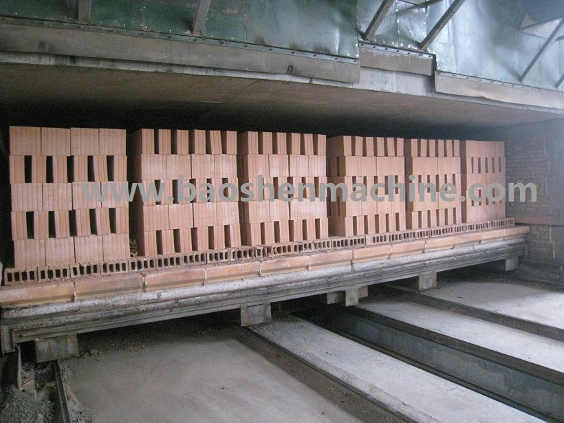 Fully automatic brick making machine with tunnel kiln