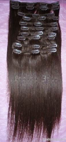 clip in extensions/human hair extensions/wefts(Jessica)