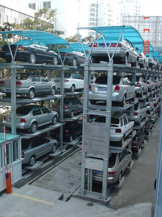 Aisle stake parking system