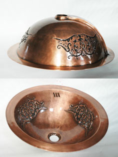 Copper Sinks, Handmade Hammered Copper Sinks from China Yasta