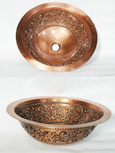 Handmade  Undermount Copper Sinks from China