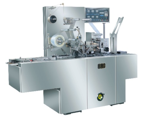 Automatic cellopane overwrapping machine