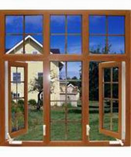 Outward casement window with manual opener