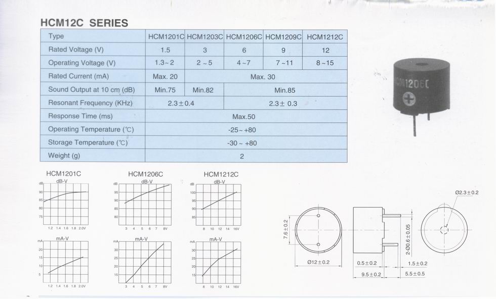 Electro Magnetic Buzzers