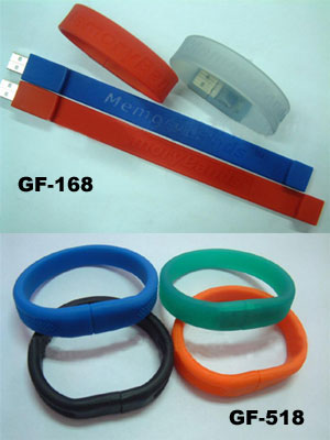 USB Flash Drives Silicone bracelet