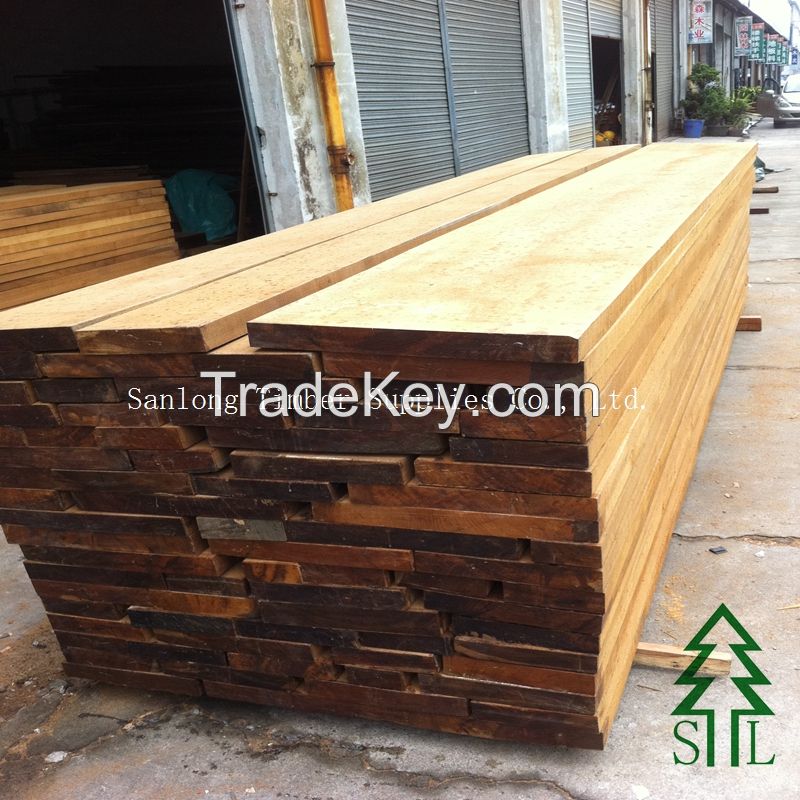 5cm Thick Burma Teak Sawn Timber for Making Door Frame of Villa