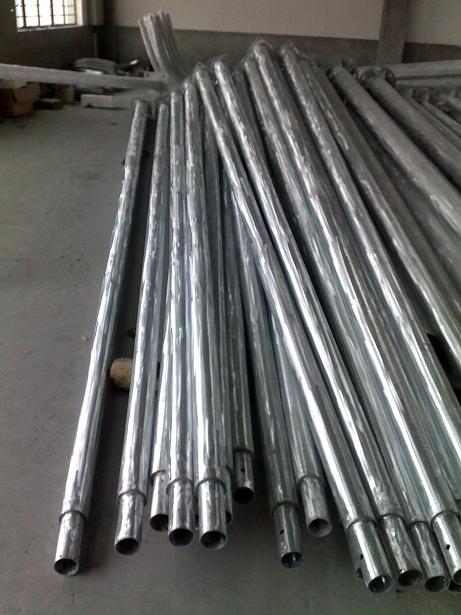 Galvanized pole