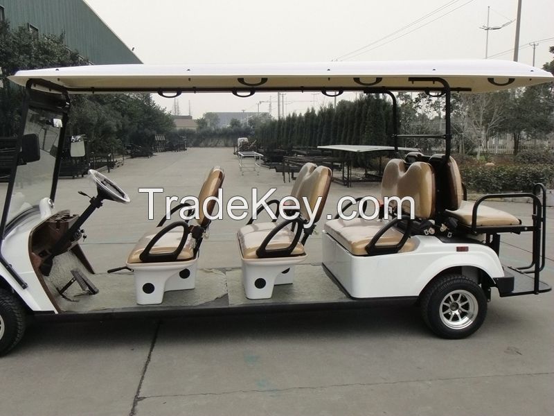 8 seater golf carts TEV-G062FF  2 non flip-flop seats backward