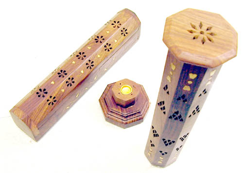 WOODEN INCENSE HOLDERS