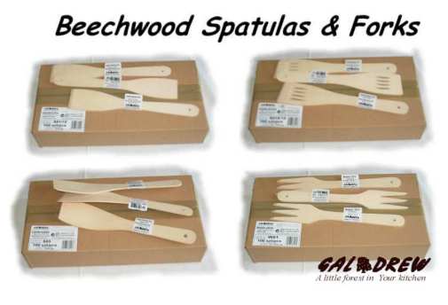 Beech wood spatulas &amp; forks from Poland