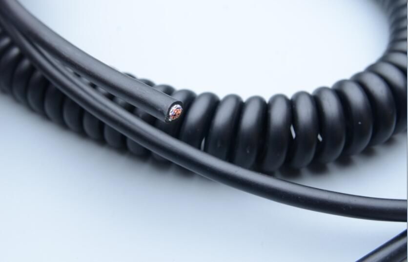 19-Core Shielding Flexible Spiral Coiled Cables for Manual Pulse Gener