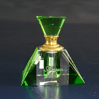 crystal perfume bottle