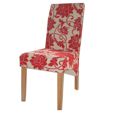 Cotton printed dining chair