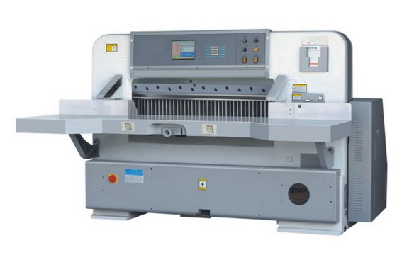 Program control double-hydraulic double-guide paper cutting machine
