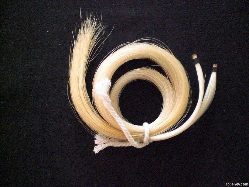 White stallion horse hair 10 hanks(6grams/hank) 32 inches