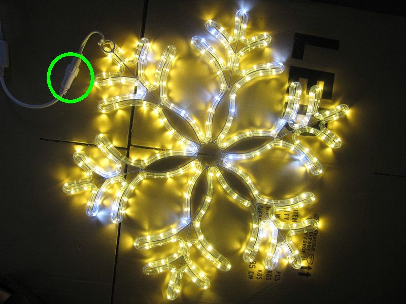 led christmas motif light/ rope light snowflake/ street motif light