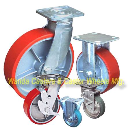 Polyurethane Caster Wheels with Iron Centers