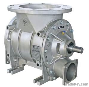 Blow through rotary valve