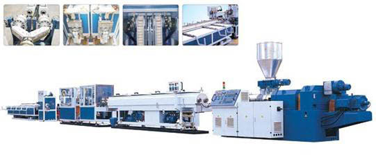 PVC twin-pipe production line