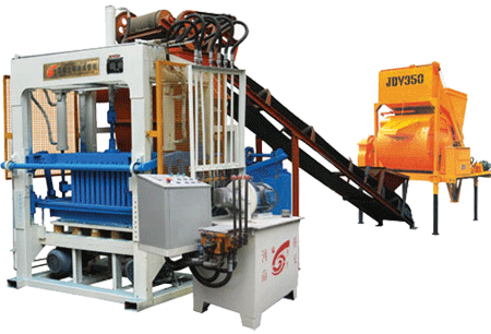 concrete block moulding machine