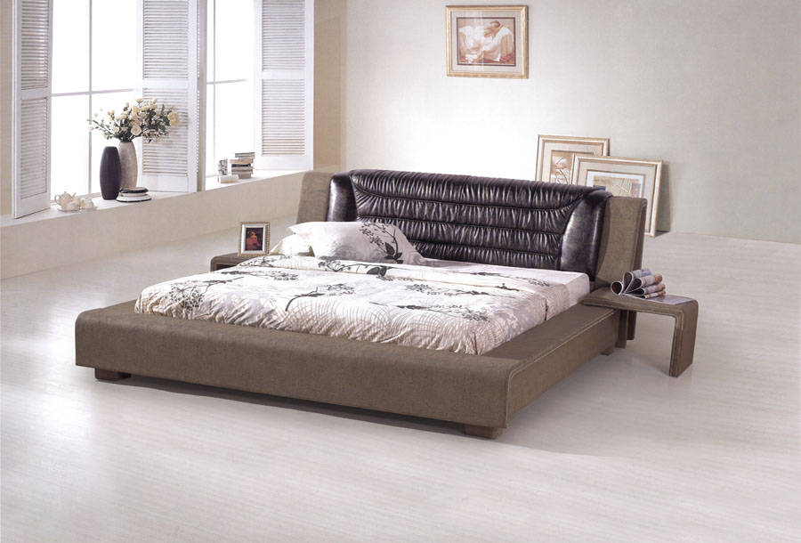 Elegant Leather Bed