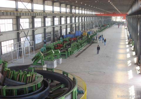 Steel pipe mill line