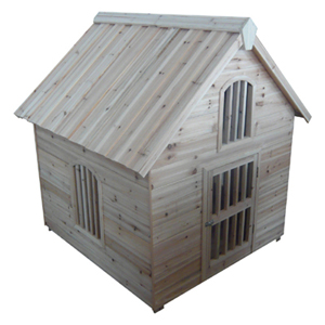 wooden dog house