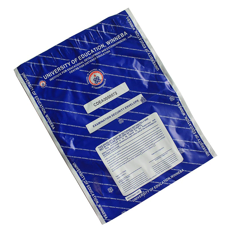 Free Sample Pro. Design Security Exam Bags and Envelopes For Securing Confidential Papers