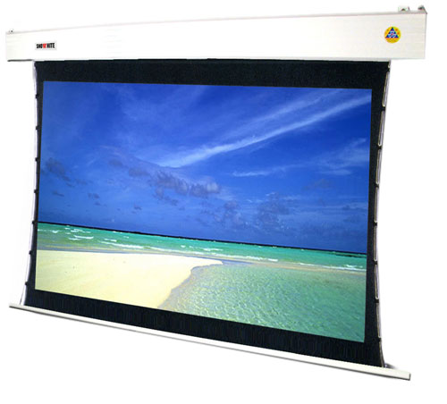 Tab-tensioned Electric Screen--projection screen/projection TV