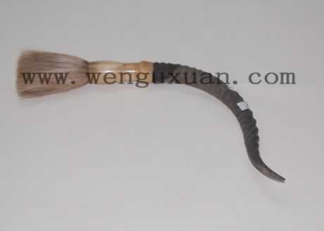 Sheep Horn Bone Antique Brush