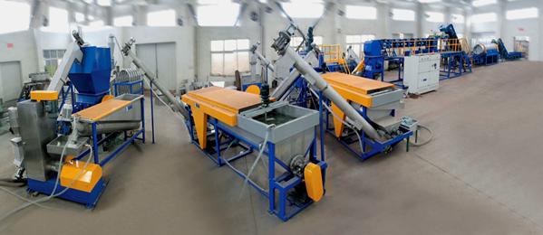 plastic washing recycling and pelletizing line