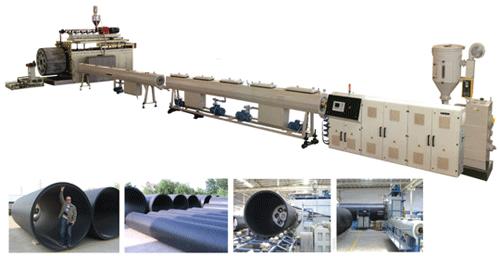 HDPE Large Diameter Hollow-wall Winding Pipe Extrusion Line