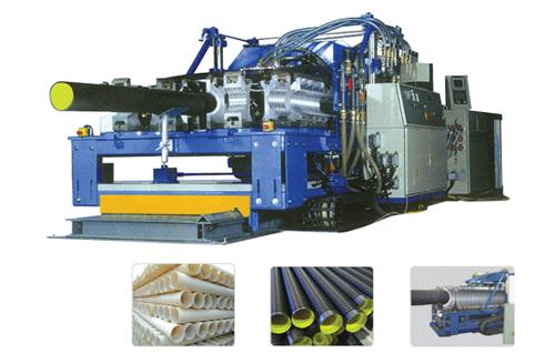 PE PP PVC Double Wall Corrugated Pipe Extrusion Line