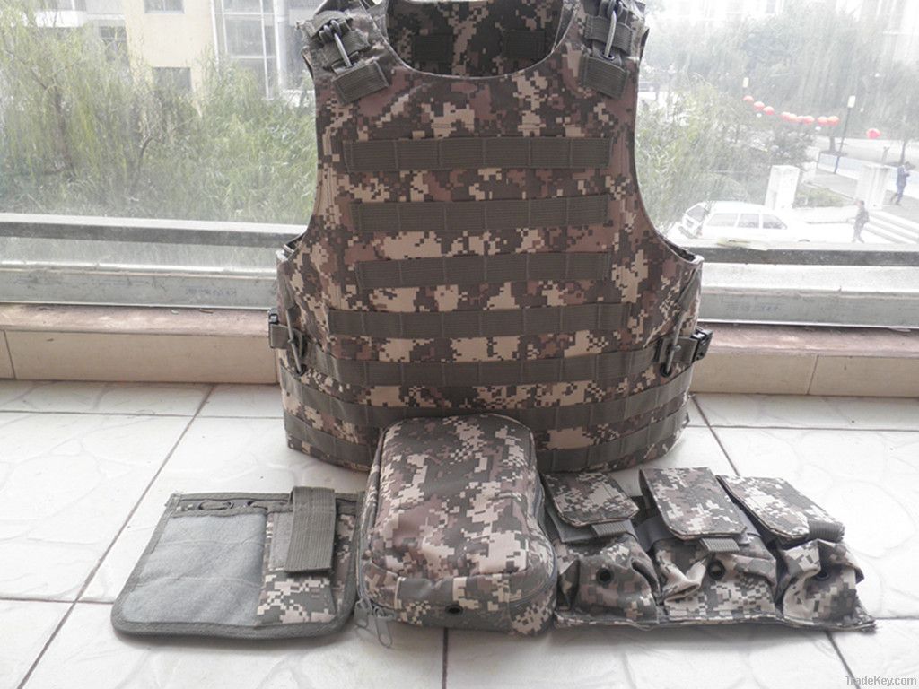 ACU Combat Tactical Soft Bullet proof vest IIIA NIJ0101.06