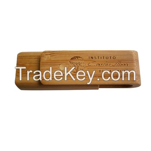 FDW21 Hot-selling Swivel Bamboo USB Flash Drive