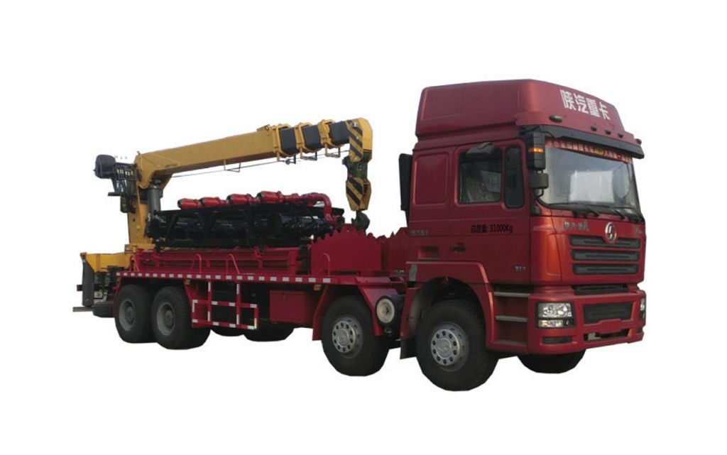 Shacman Oilfield Vehicle Carrying Pipe Truck