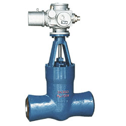 Power station gate valve of high temperature and pressure